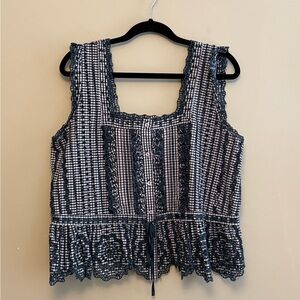 Loeffler Randall gingham tank